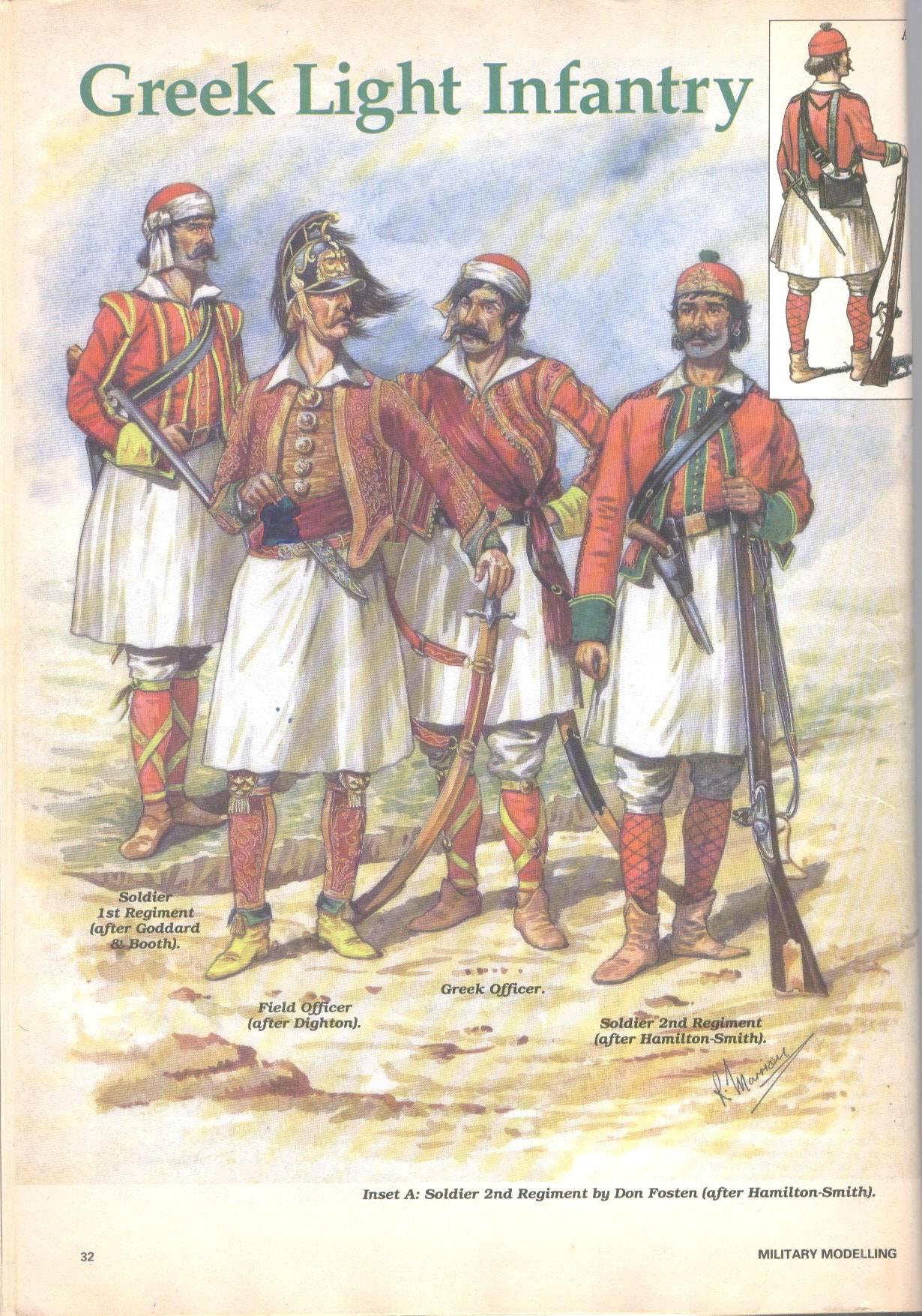 Private Greek Light Infantry, Second Regiment,, English Arny,1812