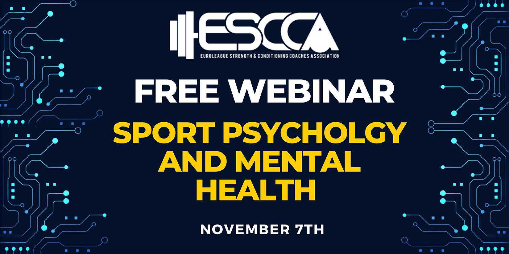 Συμμετοχή στο webinar του Euroleague Strength & Conditioning Coaches Association με θέμα "Sport Psychology & Mental Health"