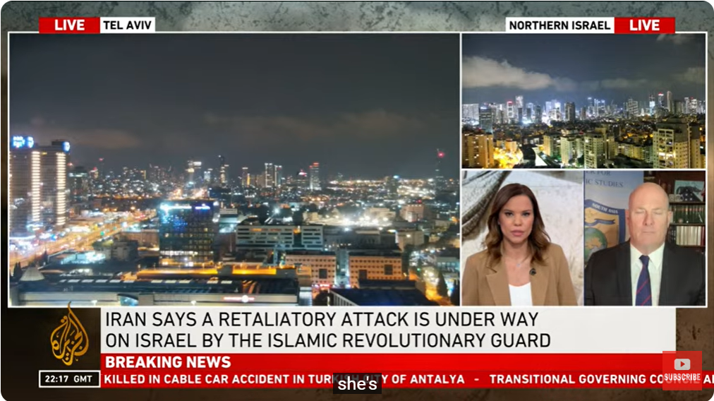 Η επίθεση του Ιράν στο Ισραήλ σε LIVE μετάδοση από τη Μέση Ανατολή