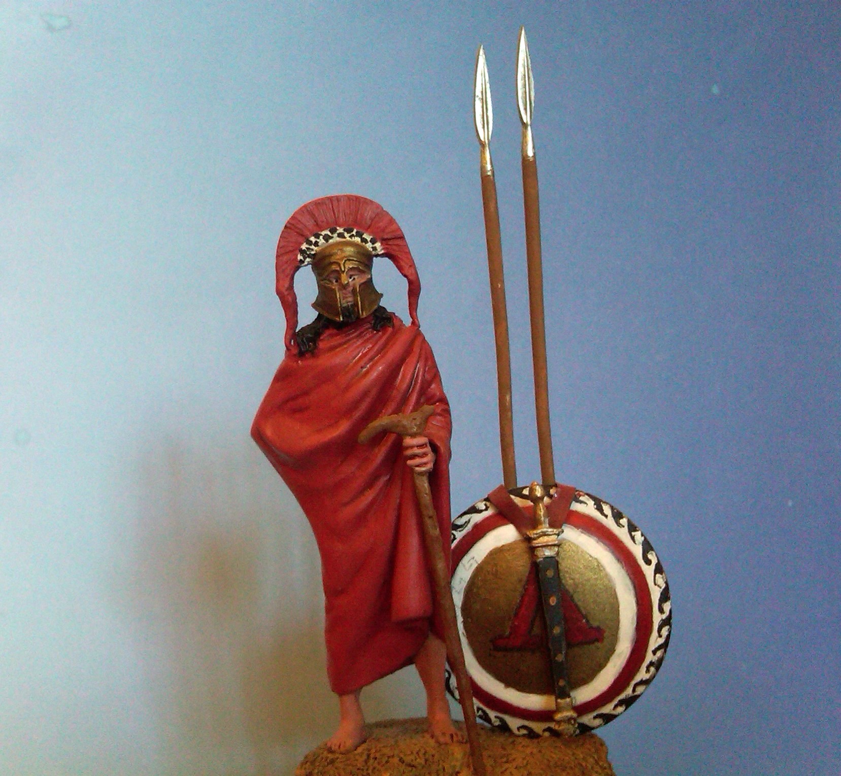 greek heroes/ miniatures- figures/ spartan/ officer/ ancient greece