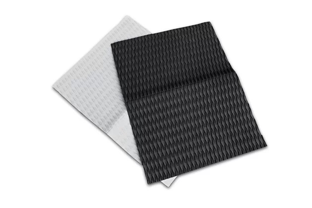 Footpad Sheet 80 x 60 cm Diamond Groove White / Black