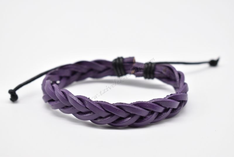 βραχιόλι δερμάτινο απλό-simple leather bracelet 006348
