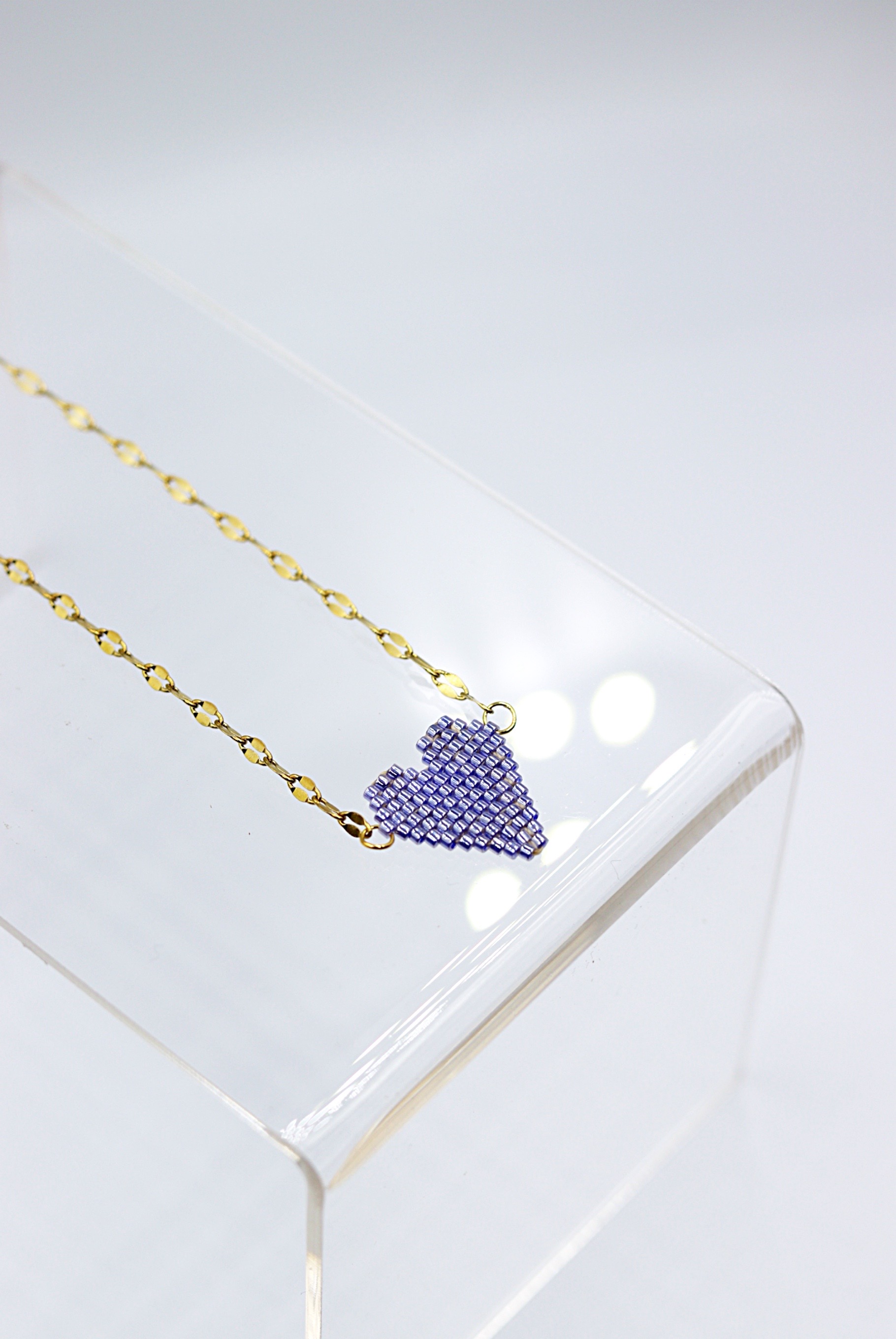 Denim/Blue Heart Necklace