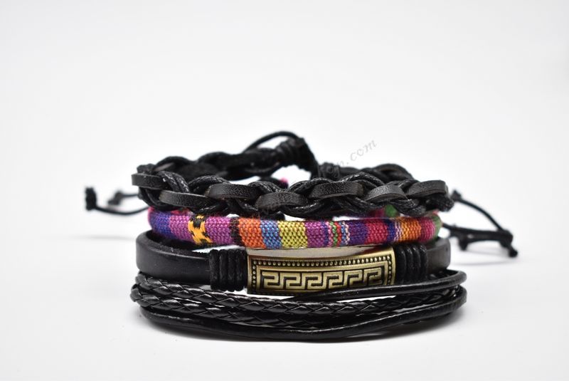 βραχιόλι δερμάτινο απλό-simple leather bracelet 013584