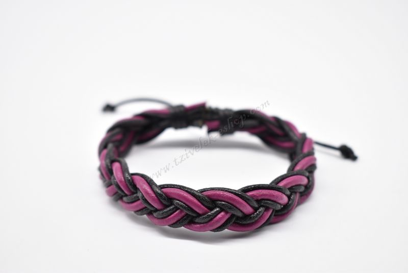βραχιόλι δερμάτινο απλό-simple leather bracelet 006298
