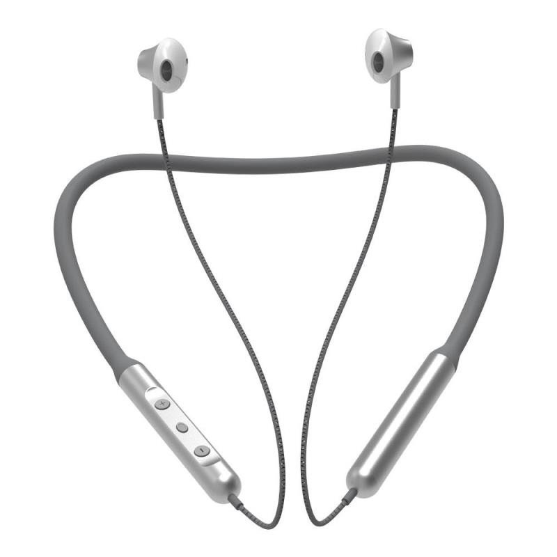 Στερεοφωνικό Ακουστικό Bluetooth Devia EM030 Smart Neckband Γκρι-Ασημί