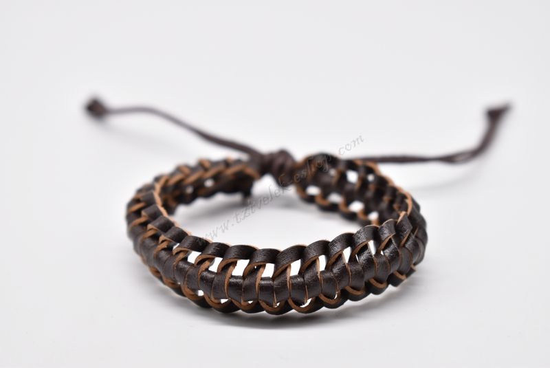 βραχιόλι δερμάτινο απλό-simple leather bracelet 007238