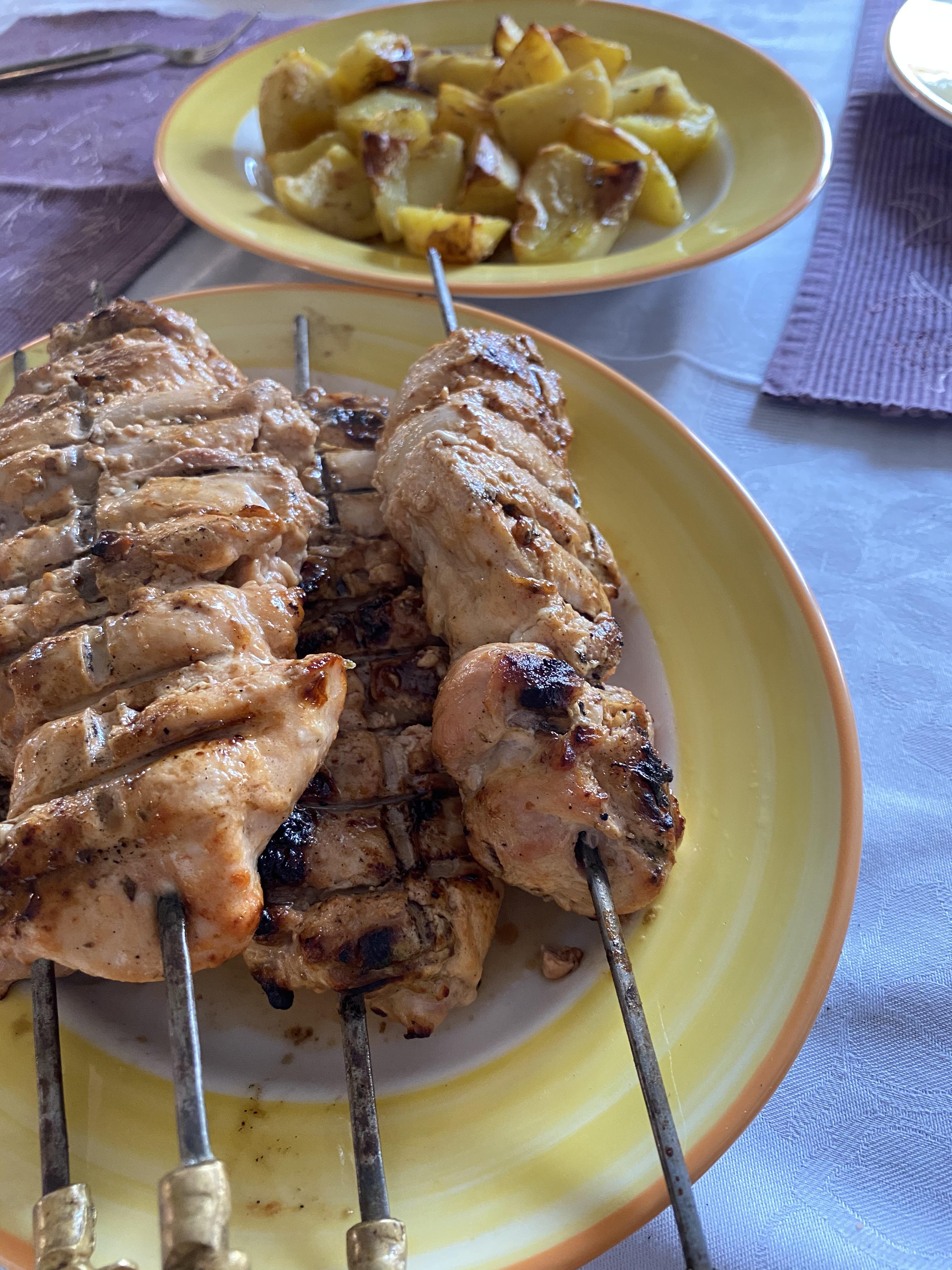 Λιβανέζικο κοτόπουλο σουβλάκι σις ταούκ