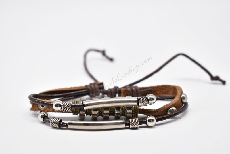 βραχιόλι δερμάτινο απλό-simple leather bracelet 006386