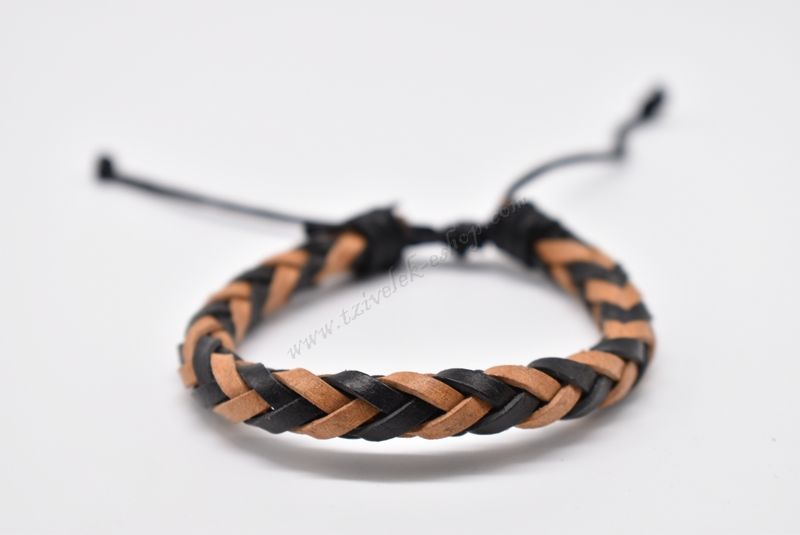 βραχιόλι δερμάτινο απλό-simple leather bracelet 011610