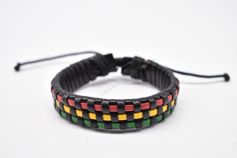 βραχιόλι δερμάτινο απλό-simple leather bracelet 006277-2
