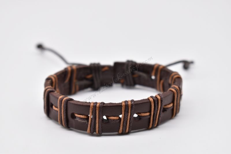 βραχιόλι δερμάτινο απλό-simple leather bracelet 006347
