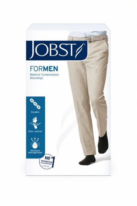 JOBST ForMen Φλεβικές Κάλτσες Ριζομηρίου με σιλικόνη Κλάση 3