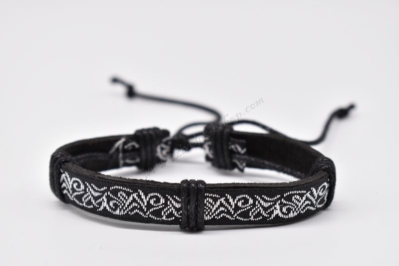 βραχιόλι δερμάτινο απλό-simple leather bracelet 007234