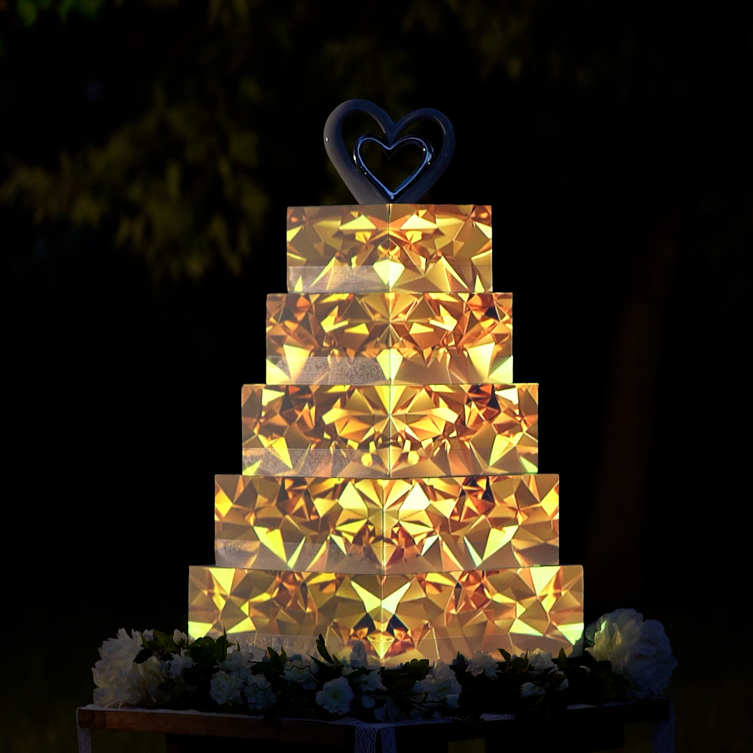 3d Projection Mapping on a cake