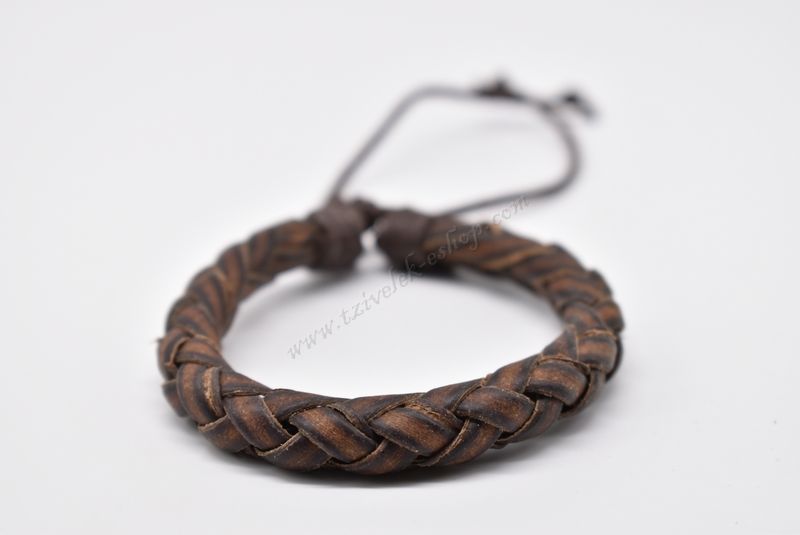 βραχιόλι δερμάτινο απλό-simple leather bracelet 011612