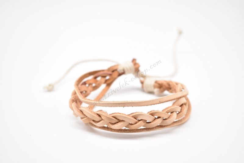 βραχιόλι δερμάτινο απλό-simple leather bracelet 011606