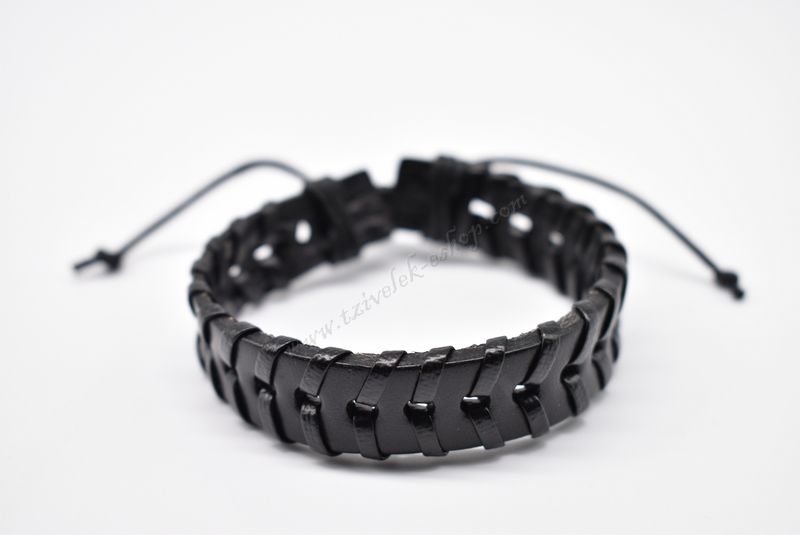 βραχιόλι δερμάτινο απλό-simple leather bracelet 006314