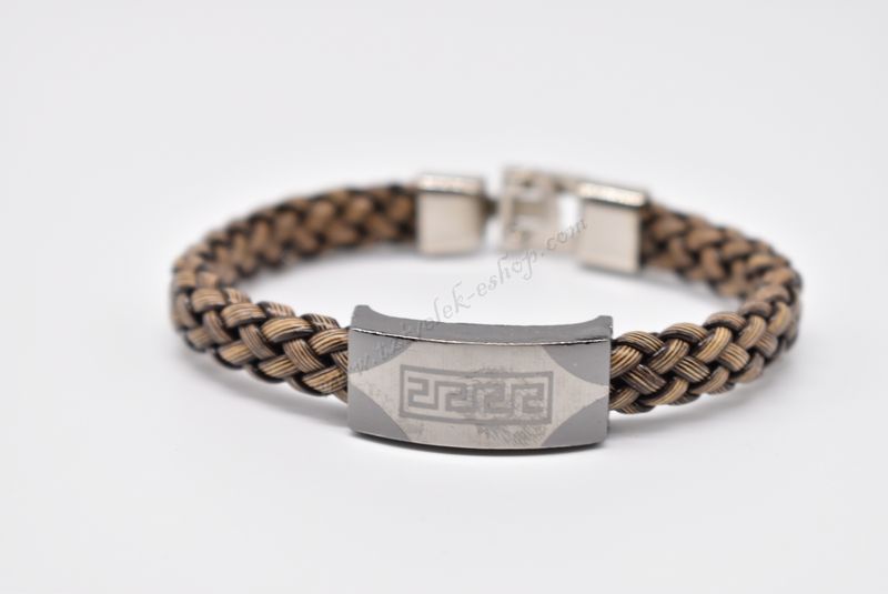 βραχιόλι δερμάτινο απλό-simple leather bracelet 011644