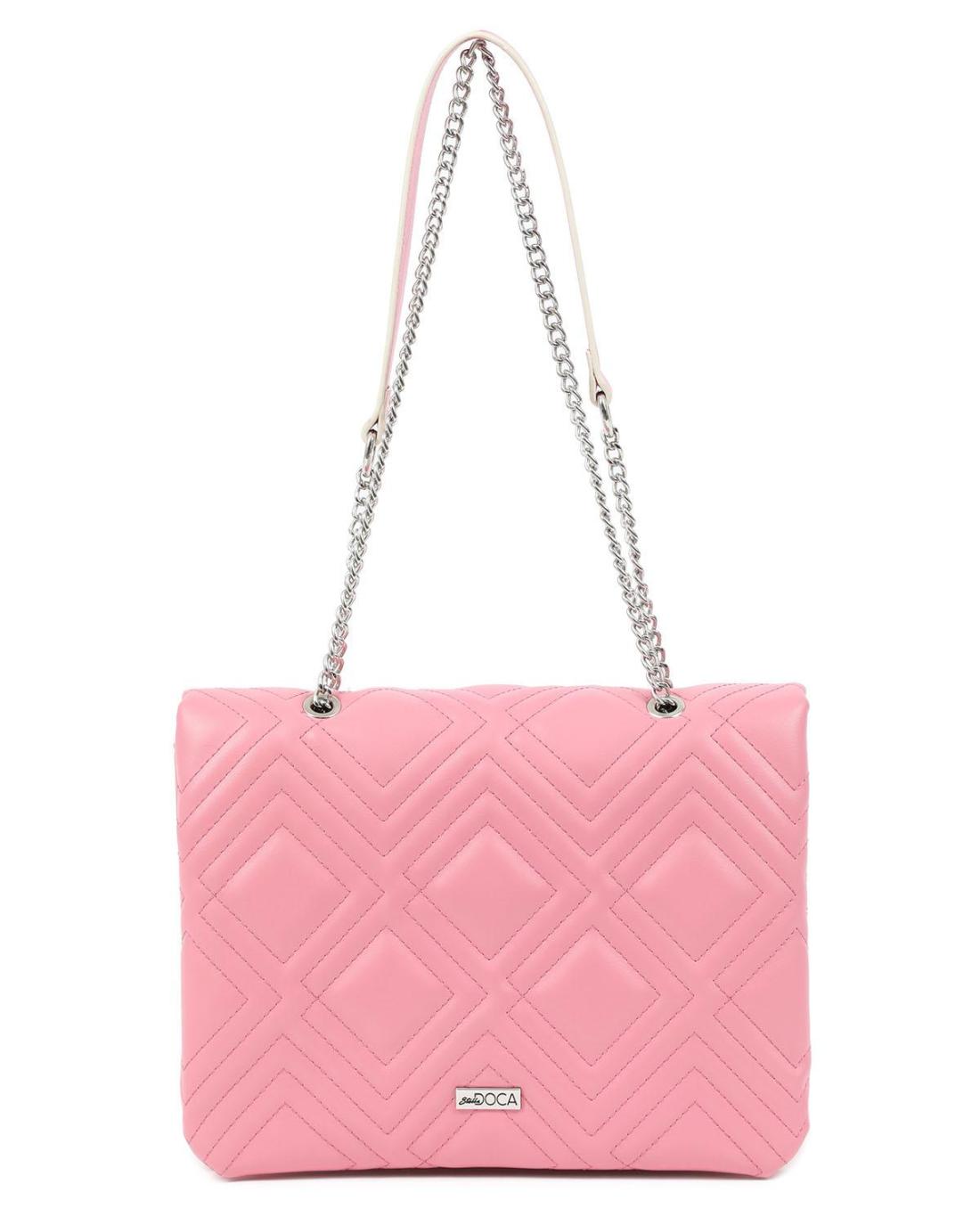 20545 | Γυναικεία τσάντα χειρός/ώμου ροζ
