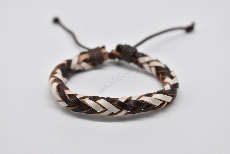 βραχιόλι δερμάτινο απλό-simple leather bracelet 011611