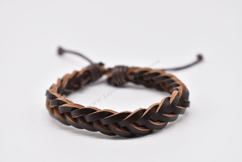 βραχιόλι δερμάτινο απλό-simple leather bracelet 006356