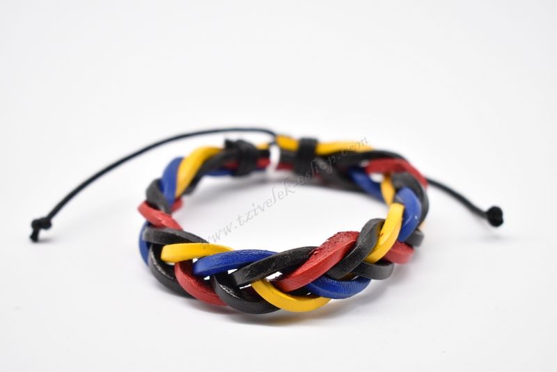 βραχιόλι δερμάτινο απλό-simple leather bracelet 006291