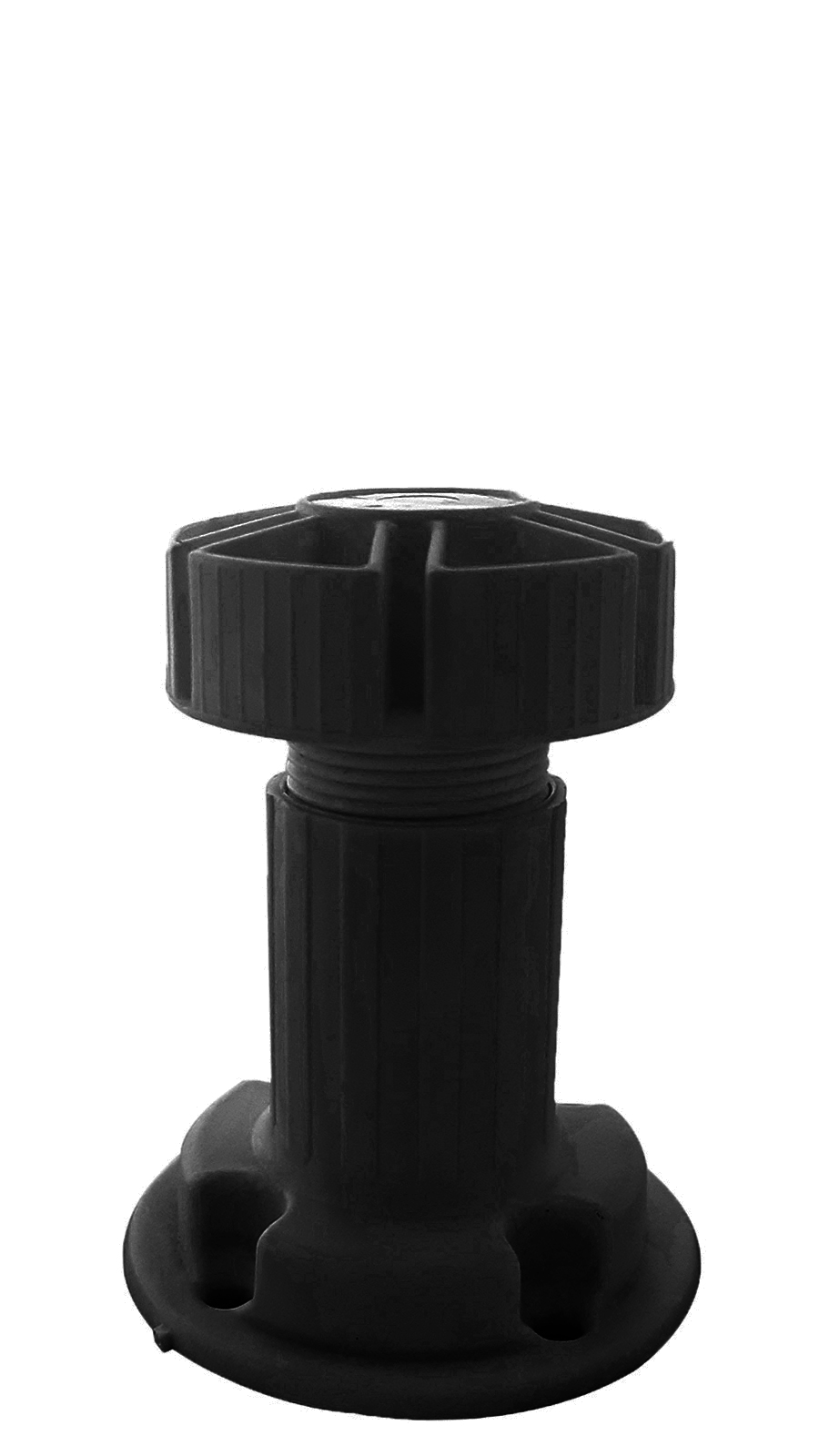 Cabinet Leveler With a Thin Thread 7cm Black