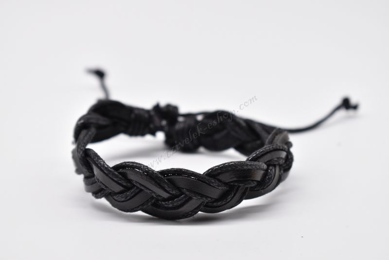 βραχιόλι δερμάτινο απλό-simple leather bracelet 011634