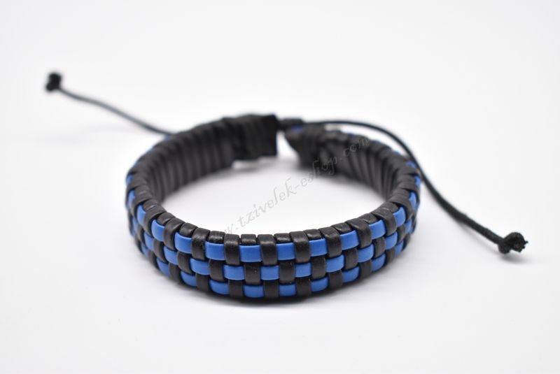 βραχιόλι δερμάτινο απλό-simple leather bracelet 006277-1