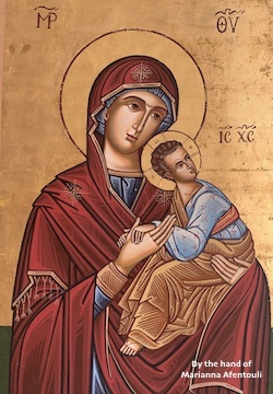 Panagia (Virgin Mary) with Jesus Christ