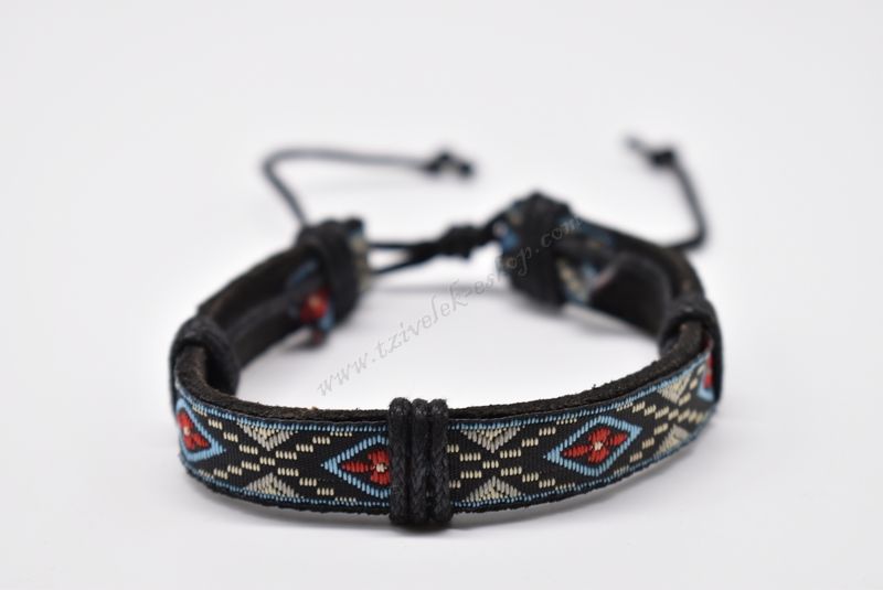 βραχιόλι δερμάτινο απλό-simple leather bracelet 007233