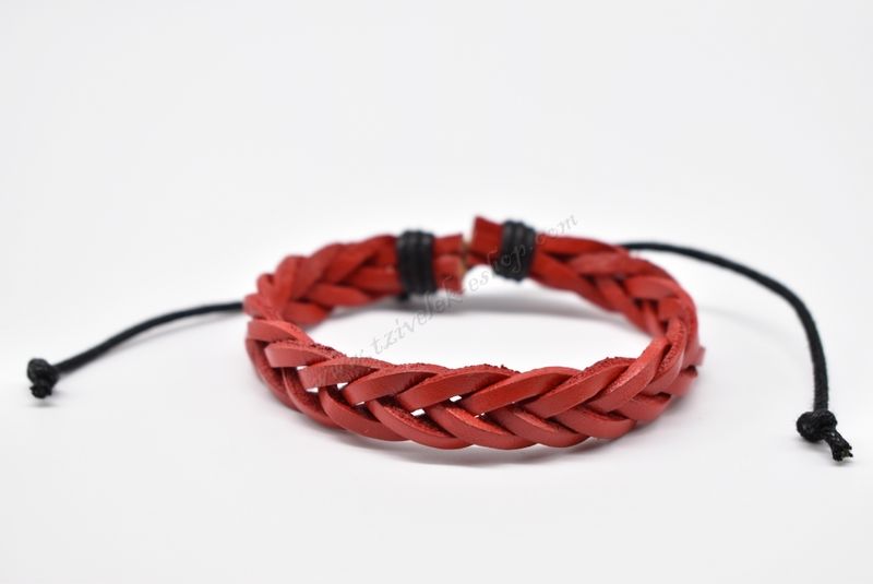 βραχιόλι δερμάτινο απλό-simple leather bracelet 006349
