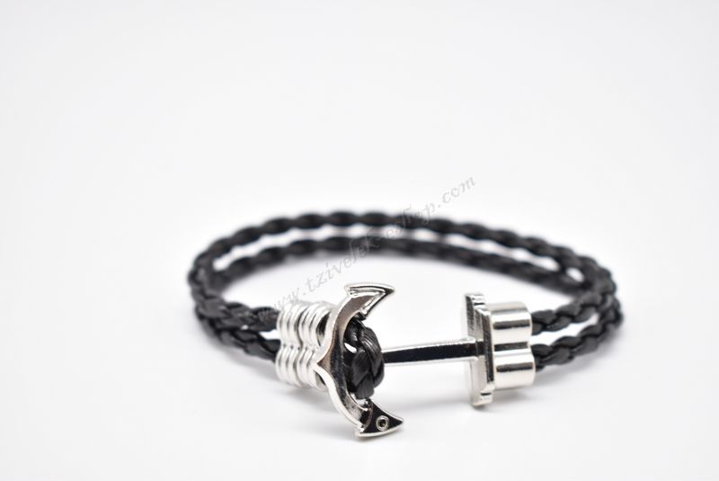 βραχιόλι δερμάτινο απλό-simple leather bracelet 011648