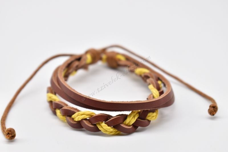 βραχιόλι δερμάτινο απλό-simple leather bracelet 006360
