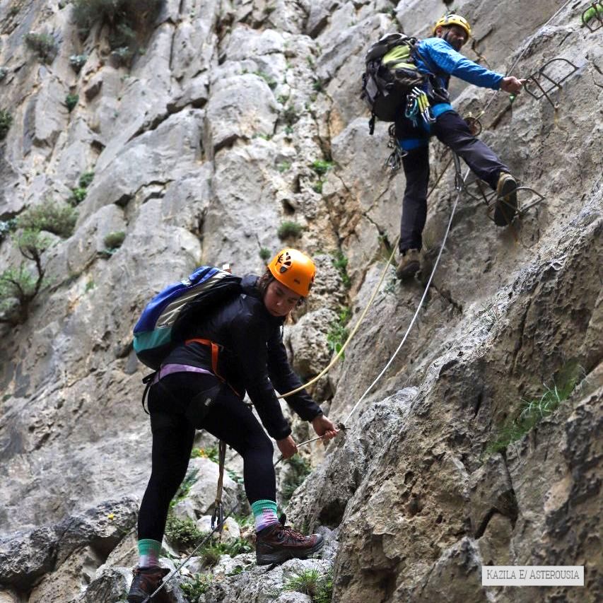 Via-ferrata Climbing Mavromamatis Kazila Crete Asterousia
