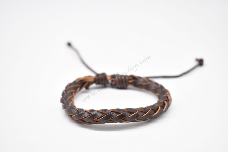 βραχιόλι δερμάτινο απλό-simple leather bracelet 011609