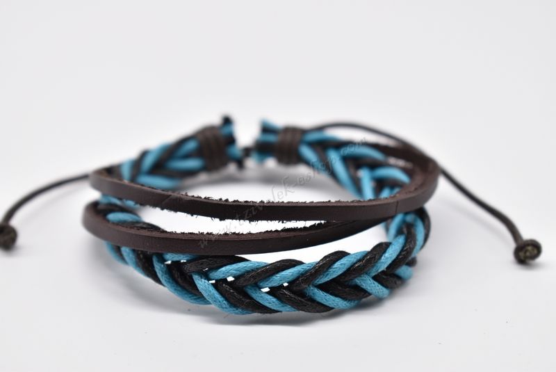 βραχιόλι δερμάτινο απλό-simple leather bracelet 006341