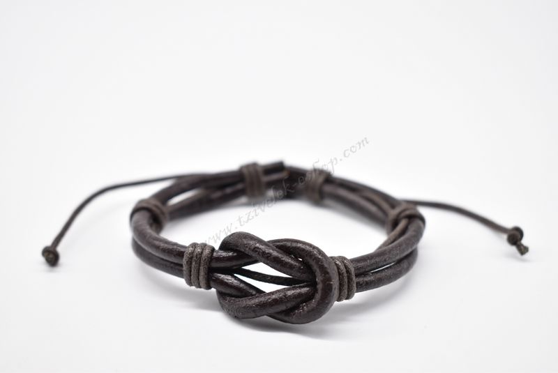 βραχιόλι δερμάτινο απλό-simple leather bracelet 006323
