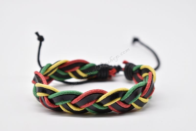 βραχιόλι δερμάτινο απλό-simple leather bracelet 011639