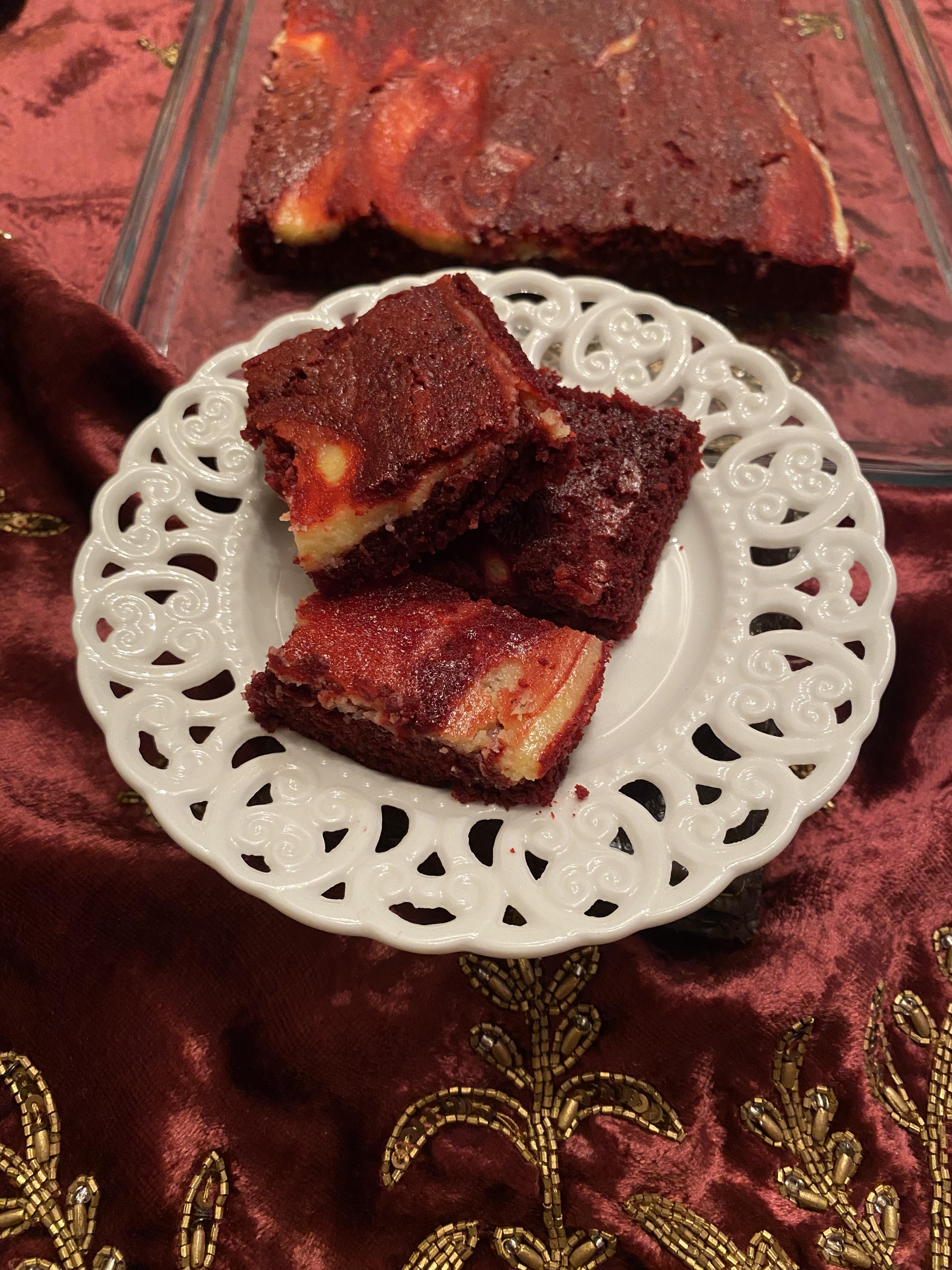 Red Velvet cheese cake brownies