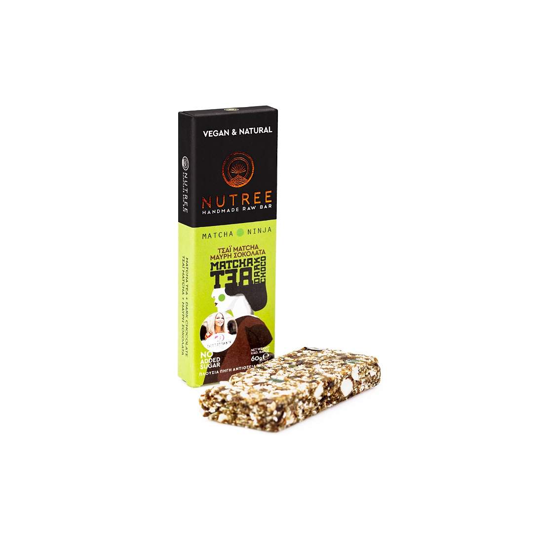 Raw Energy Bar Dark Chocolate & Matcha, Nutree