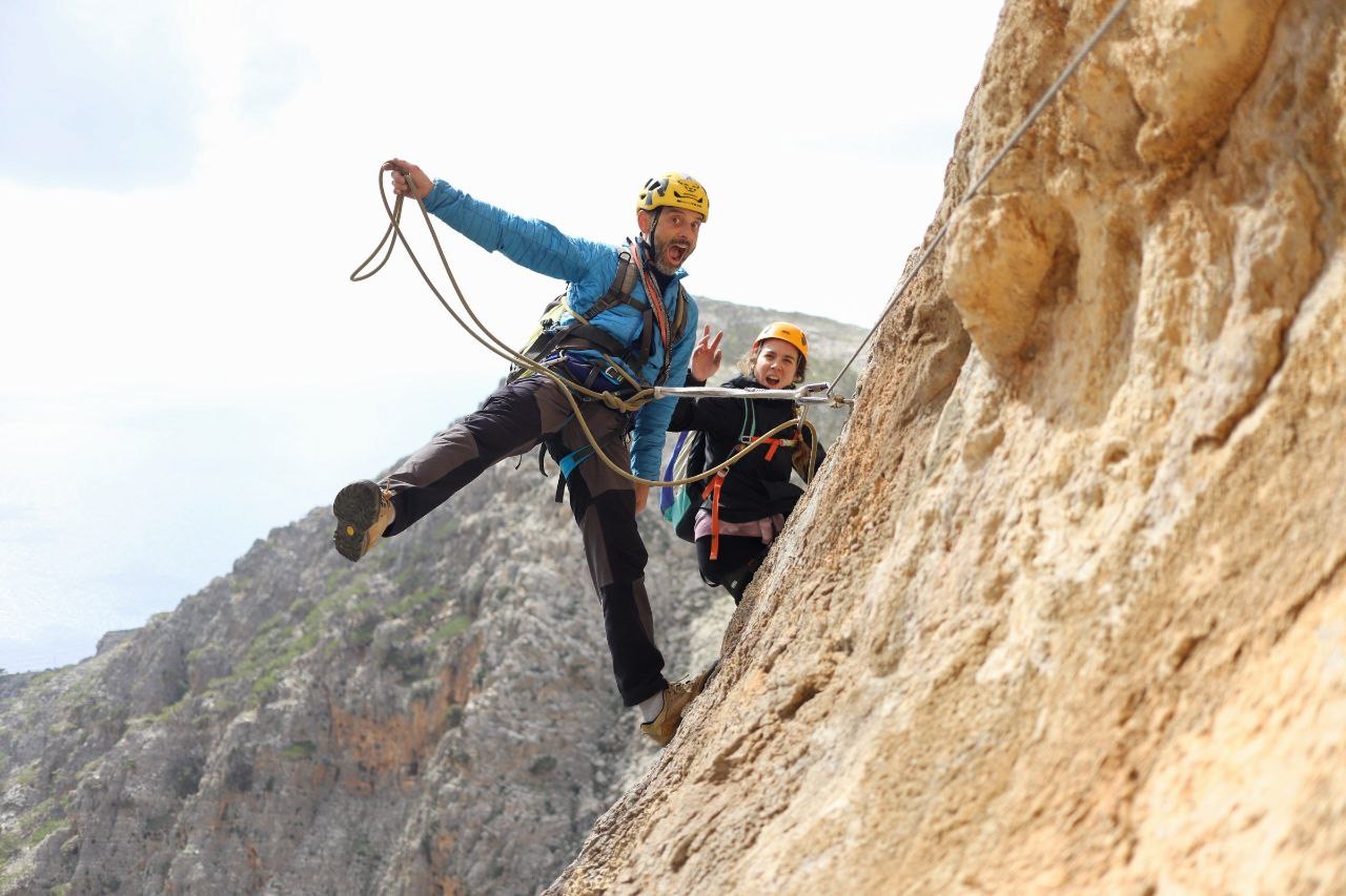 Via ferrata Rock Climbing Mavrommatis Kazila Crete Asterousia