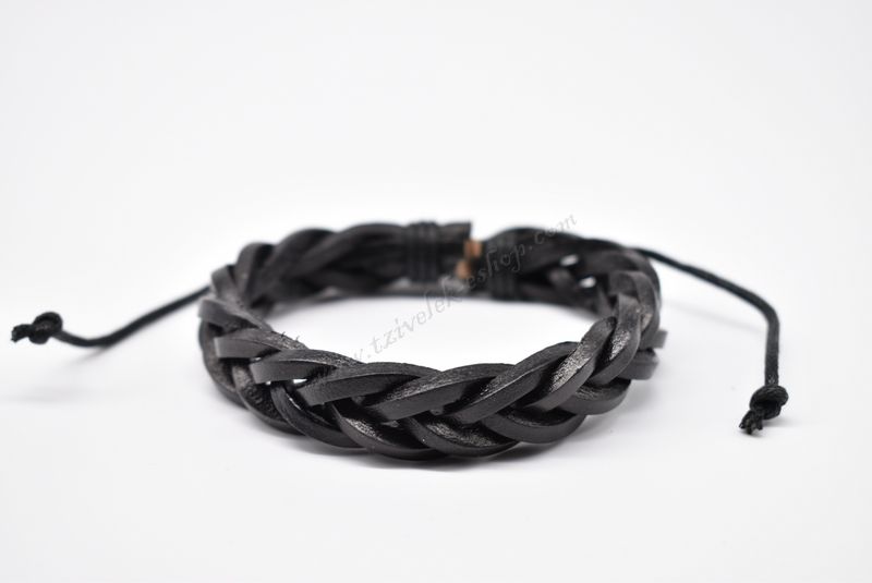 βραχιόλι δερμάτινο απλό-simple leather bracelet 006287