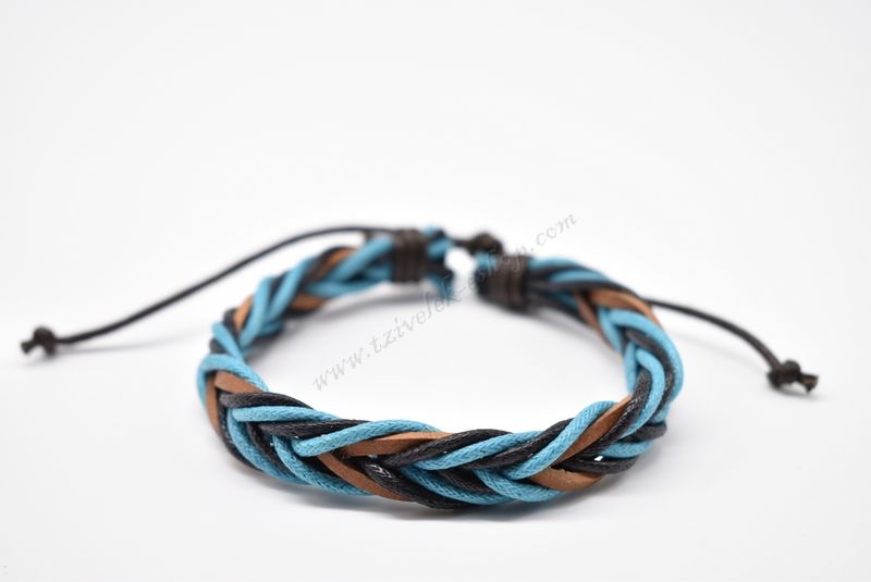βραχιόλι δερμάτινο απλό-simple leather bracelet 006331