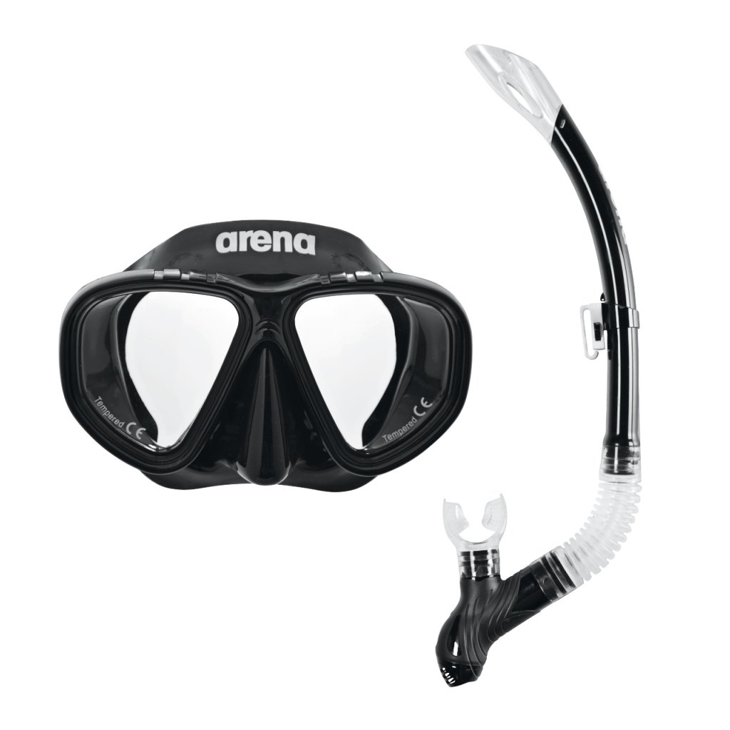 Μάσκα με αναπνευστήρα ARENA PREMIUM SNORKELING SET (black)