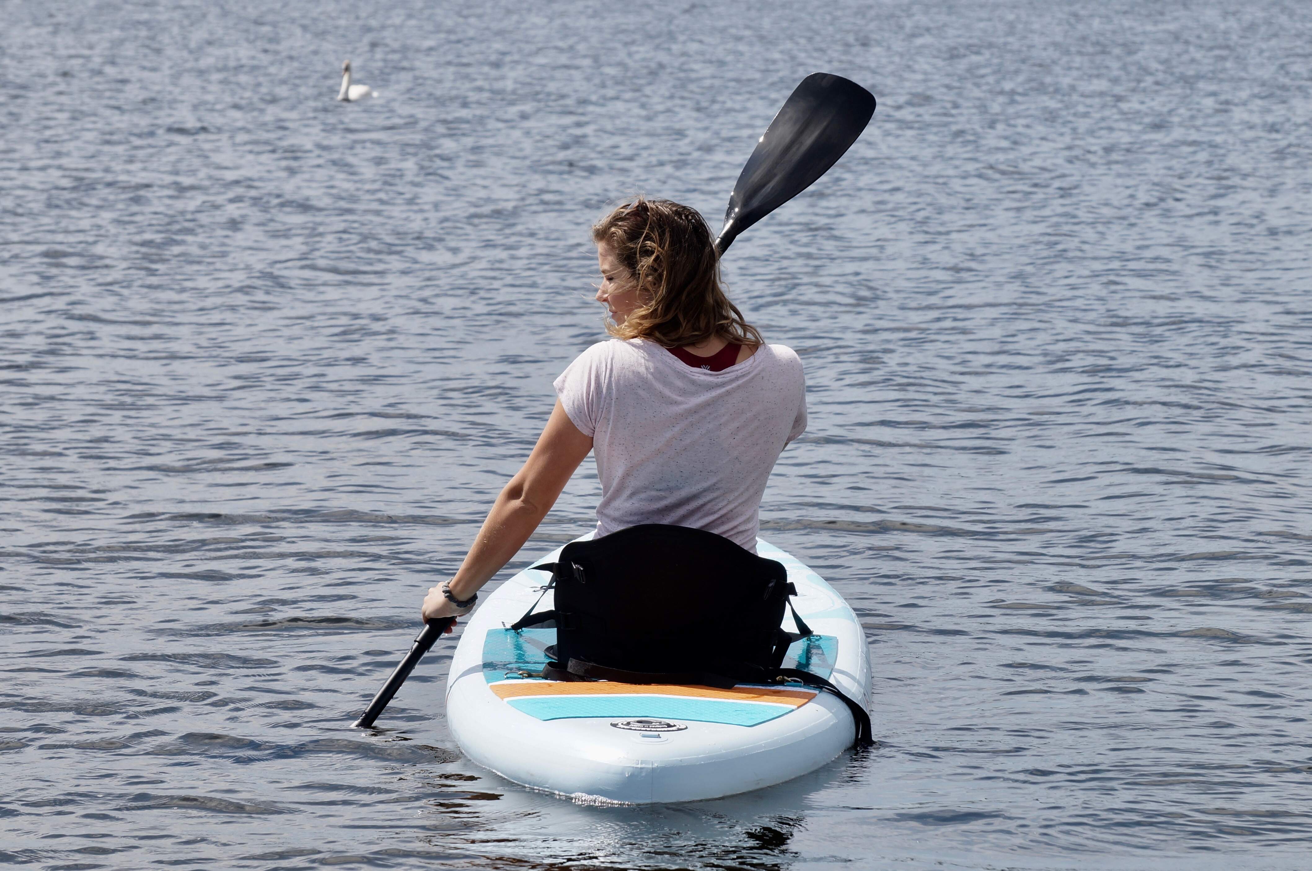 Kayak seat for SUP boards