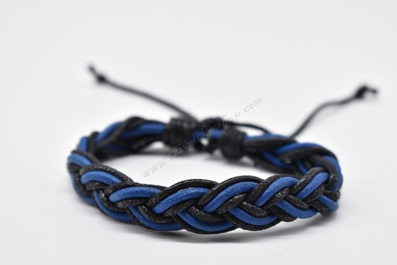 βραχιόλι δερμάτινο απλό-simple leather bracelet 011640