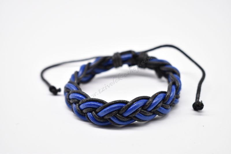 βραχιόλι δερμάτινο απλό-simple leather bracelet 006297