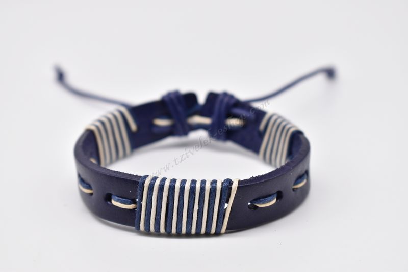 βραχιόλι δερμάτινο απλό-simple leather bracelet 006343